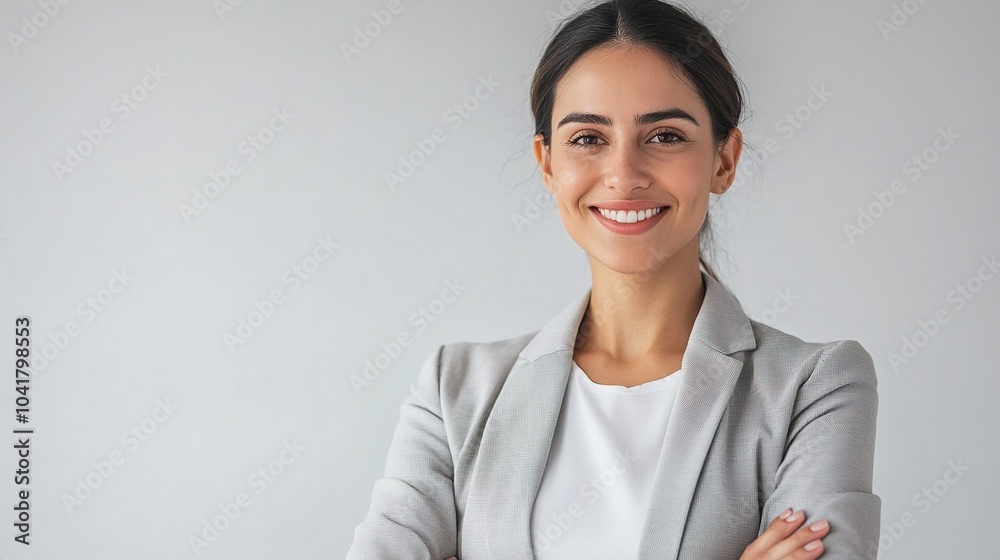 Confident Businesswoman in Professional Setting Confident Businesswoman in Professional Setting