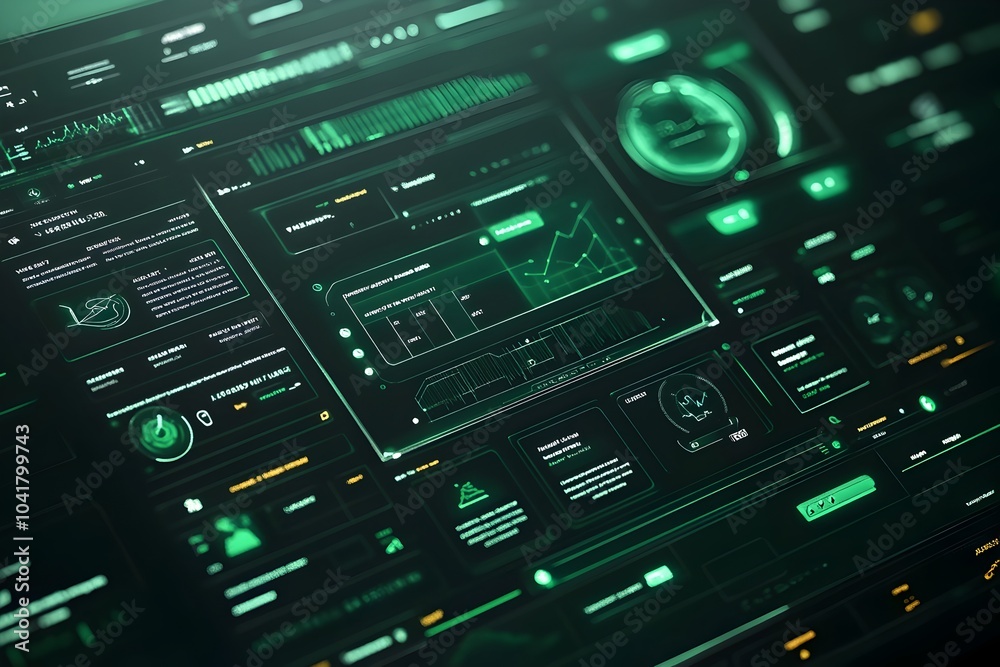 Duo Tone Flat UI Design with Intricate Line Details for Modern Web ...