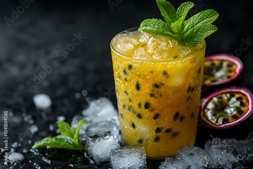 Refreshing Passion Fruit Cocktail