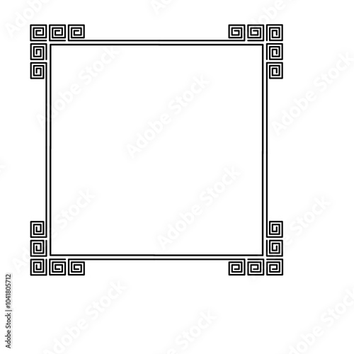 roman square frame