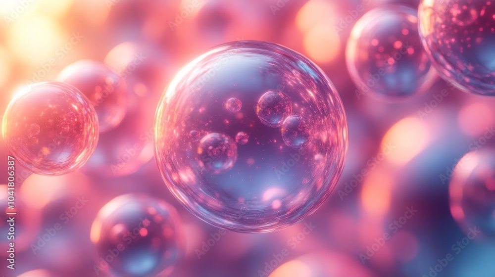 Bubbles of various sizes float against a dreamy backdrop of soft light, creating an enchanting visual that sparks curiosity and wonder. Bubbles of various sizes float against a dreamy backdrop of soft light, creating an enchanting visual that sparks curiosity and wonder.
