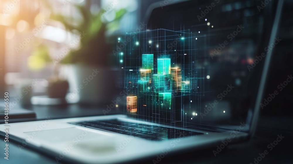 Cash Flow Management Chart Visualization Concept