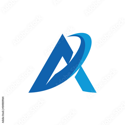 Letter A Swoosh Logo Design Inspiration