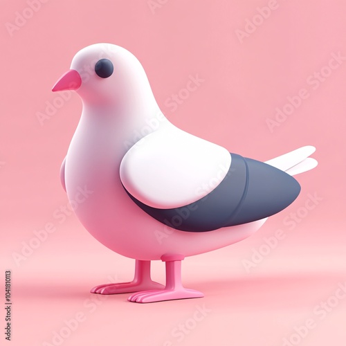 Minimalist Pigeon Icon photo