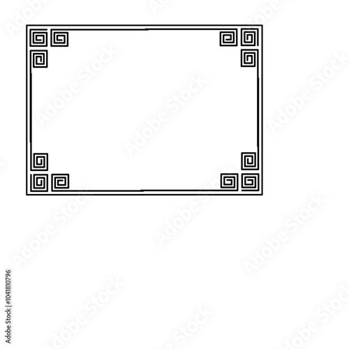 roman square frame