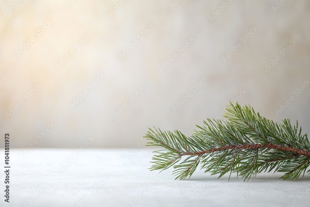 custom made wallpaper toronto digitalPine branch on a textured background with soft lighting