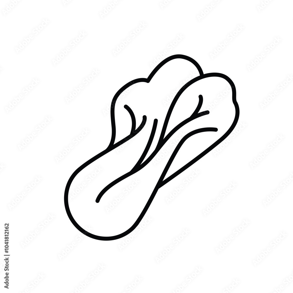 chinese cabbage thin outline icon vector design good for web or mobile app chinese cabbage thin outline icon vector design good for web or mobile app