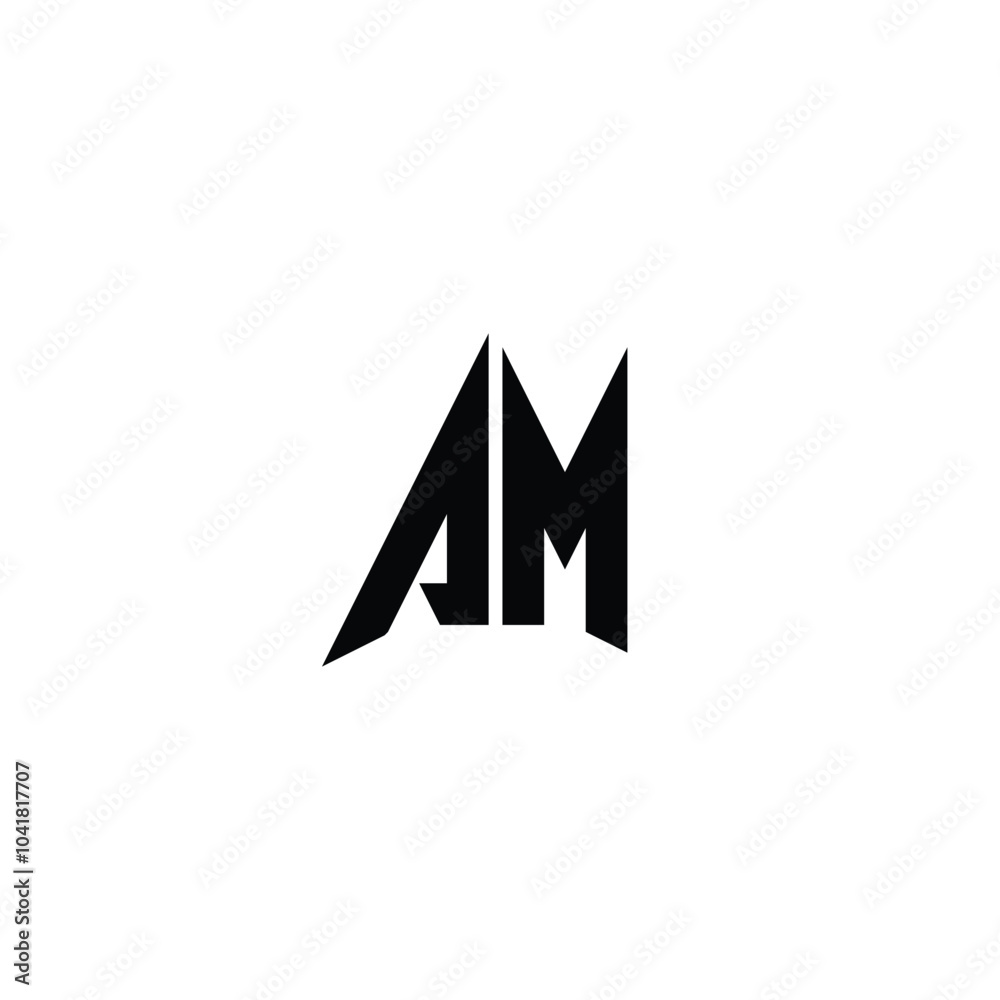 AM monogram logo design letter text name symbol monochrome logotype alphabet character simple logo AM monogram logo design letter text name symbol monochrome logotype alphabet character simple logo