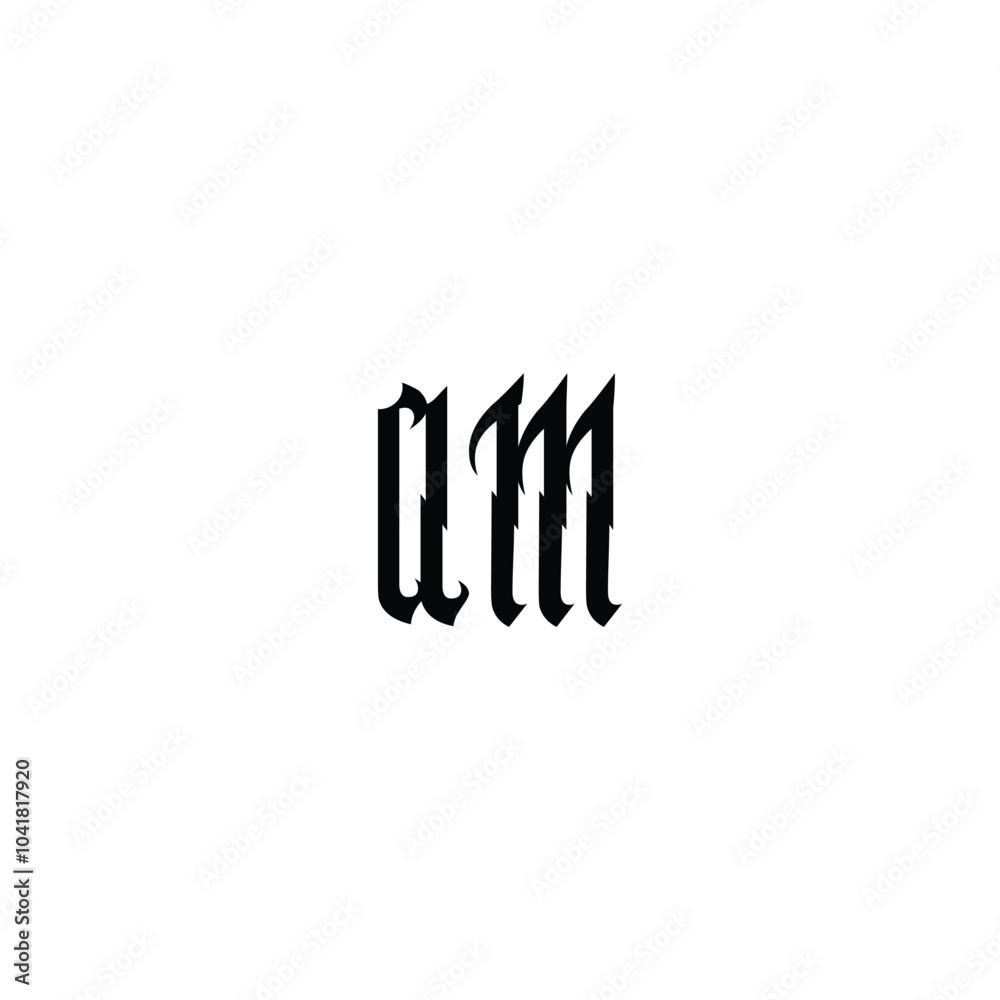 AM monogram logo design letter text name symbol monochrome logotype alphabet character simple logo AM monogram logo design letter text name symbol monochrome logotype alphabet character simple logo