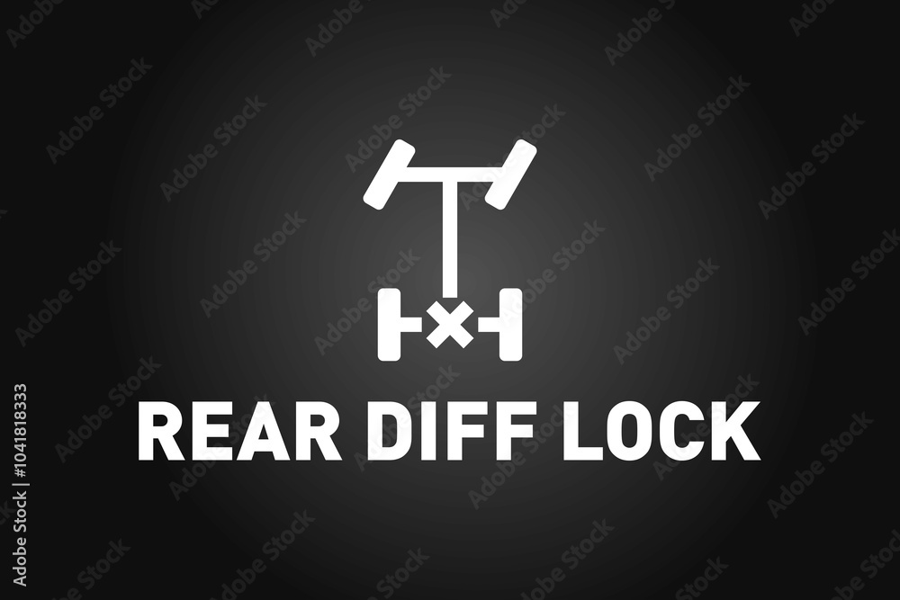 Rear Diff Lock icon and text