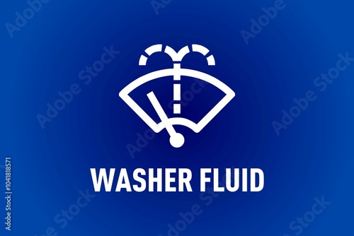 White Washer Fluid warning icon on a dark blue background