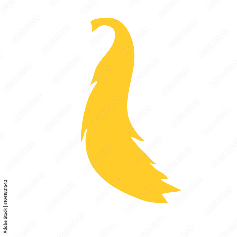 Fototapeta premium Yellow ponytail vector