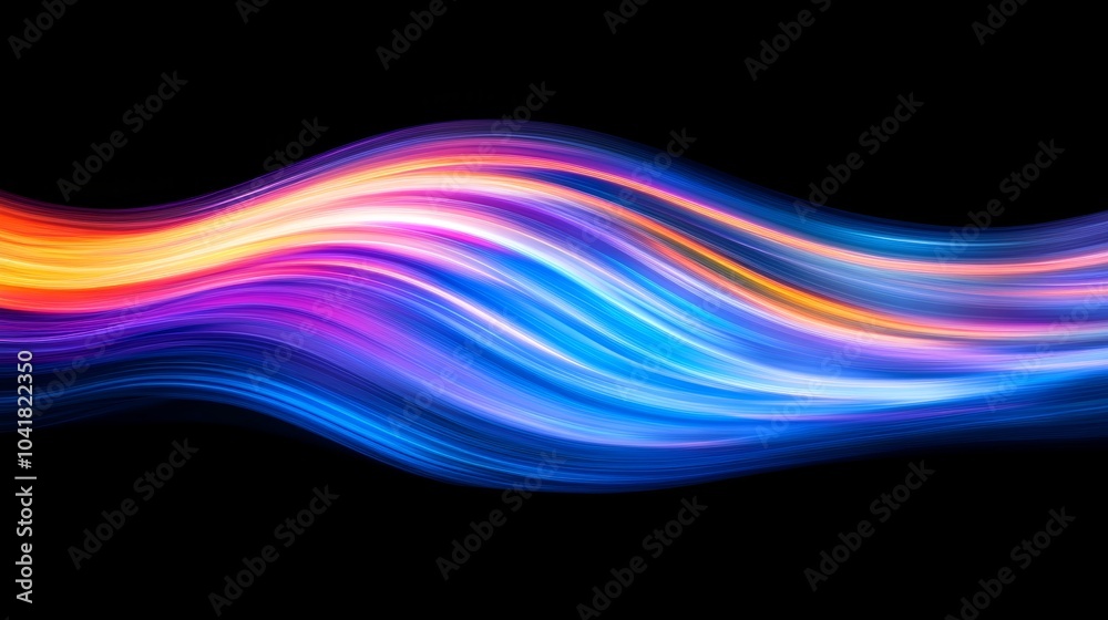 Abstract Colorful Light Wave Flowing Design Background Abstract Colorful Light Wave Flowing Design Background