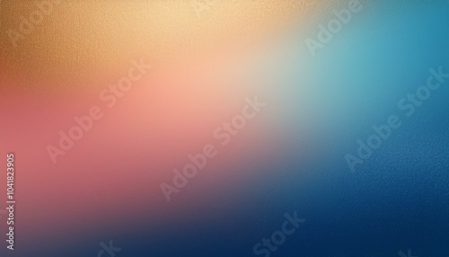 abstract background, Sapphire and Rose Gold gradient background with light leak and grainy texture, 