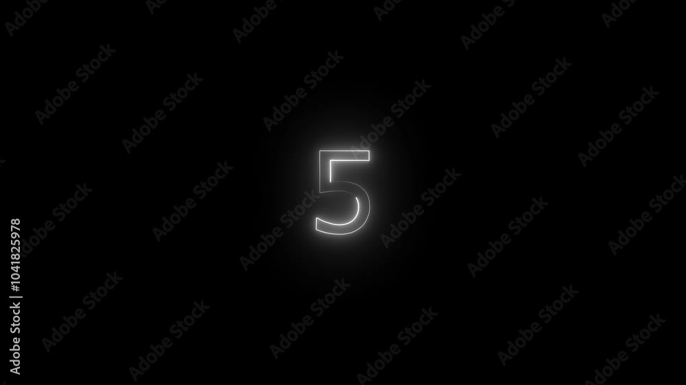 5 Number. Five electric lighting text with fire animation on black background. 5 Number. Five electric lighting text with fire animation, Dark background. 5 Number. Five electric lighting text with fire animation on black background. 5 Number. Five electric lighting text with fire animation, Dark background.