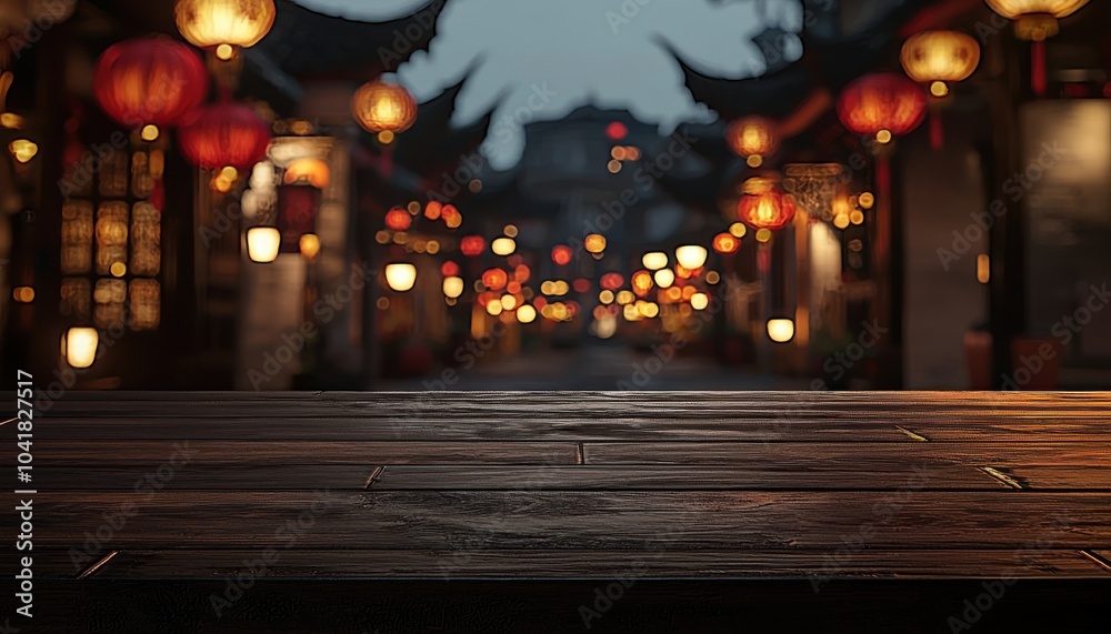 A serene street scene illuminated by lanterns, creating a warm atmosphere for evening strolls and cultural experiences. A serene street scene illuminated by lanterns, creating a warm atmosphere for evening strolls and cultural experiences.