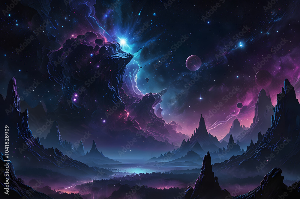 Fototapeta premium lights in space