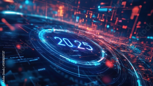 Circular digital interface with the focus on 2025 era