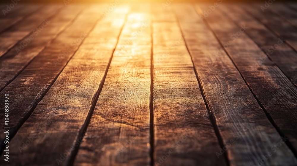 Wooden Planks with Sunlight Reflection on Surface Wooden Planks with Sunlight Reflection on Surface