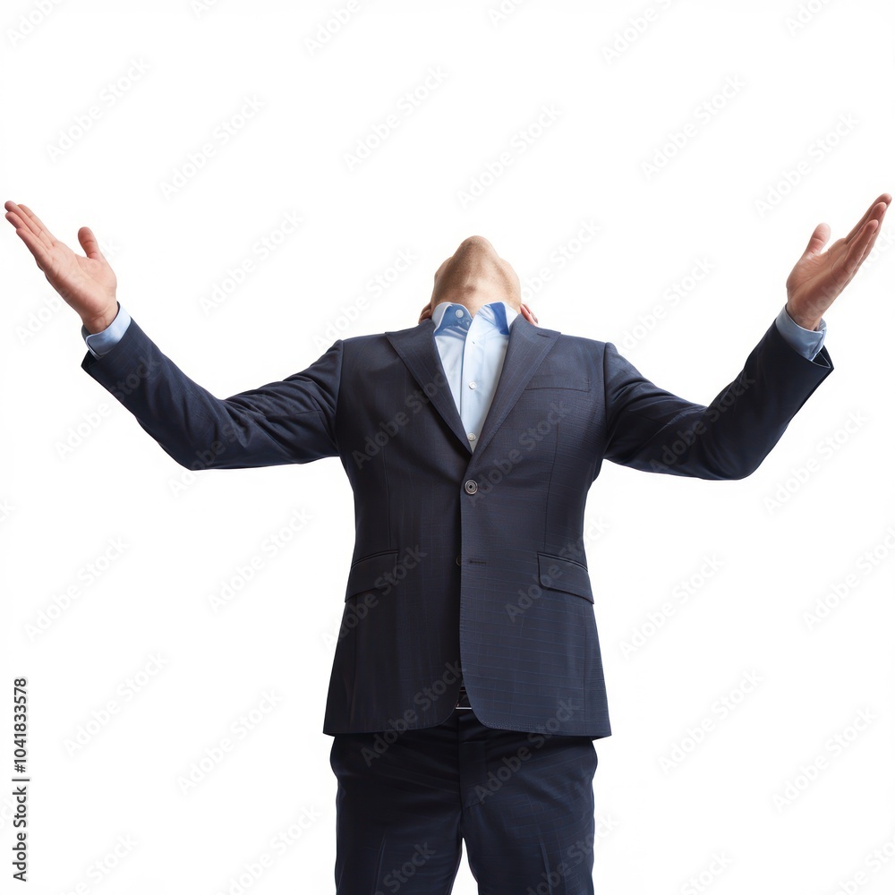 businessman standing with hands crossed and looking at camera happy isolated on white background businessman standing with hands crossed and looking at camera happy isolated on white background