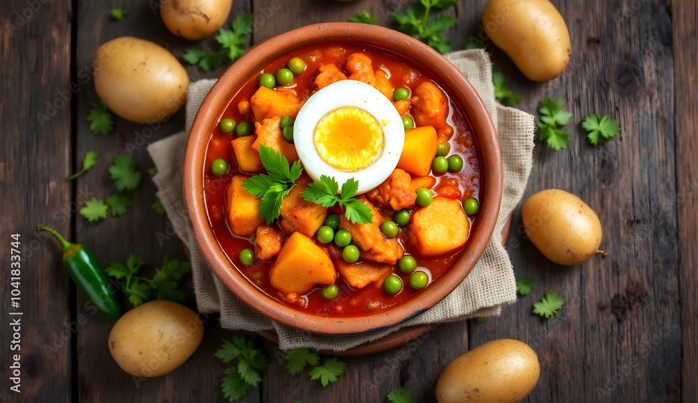 Picante de Pollo – Spicy Bolivian Chicken Stew with Potatoes and Peas (Bolivian Cuisine) Picante de Pollo – Spicy Bolivian Chicken Stew with Potatoes and Peas (Bolivian Cuisine)