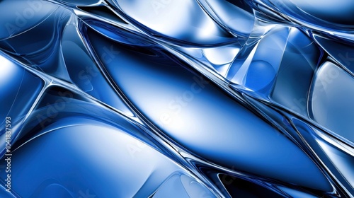 Ripple Effect: Wavy Glass Shapes Background for a Fluid Aesthetic