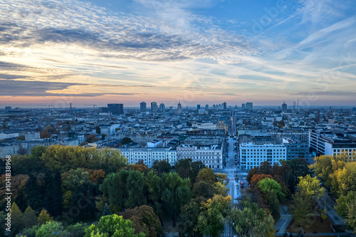 The city of Łódź. Lodz, Poland.