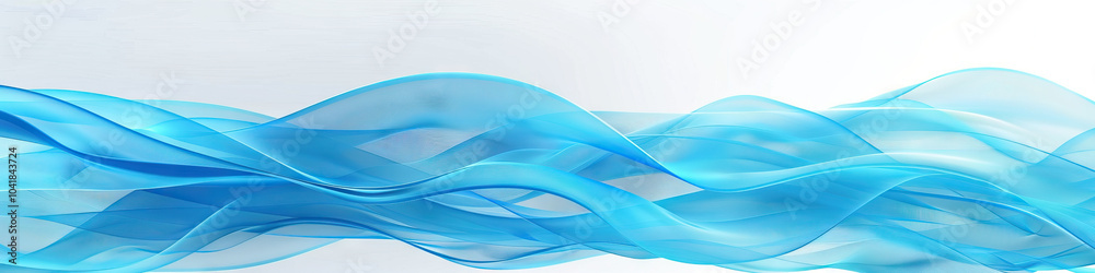 Fototapeta premium Blue Wave Ripple Pattern - A soothing blue wave pattern creates a subtle, rippled effect against a neutral colored background.
