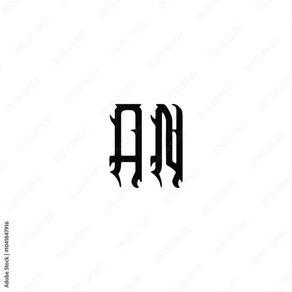AN monogram logo design letter text name symbol monochrome logotype alphabet character simple logo AN monogram logo design letter text name symbol monochrome logotype alphabet character simple logo