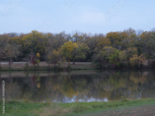 Autumn at Cedar Lake Public Park in Olathe KS