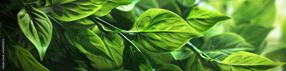 Soothing Green: A close-up of a lush green plant, showcasing its intricate leaves and stems.