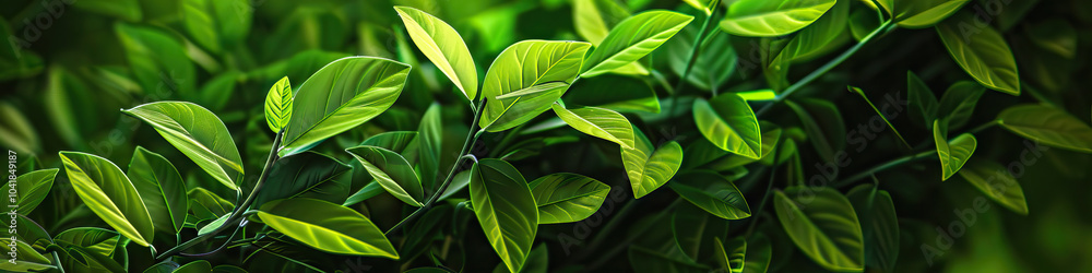 Obraz premium Soothing Green: A close-up of a lush green plant, showcasing its intricate leaves and stems.