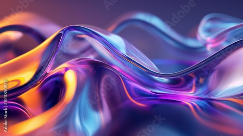 Wallpaper Mural Glass waves with designs Torontodigital.ca