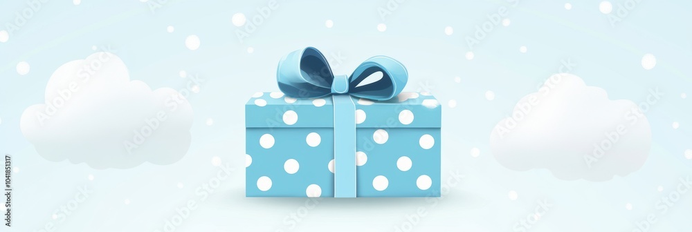 Gift box for holiday closeup view Gift box for holiday closeup view