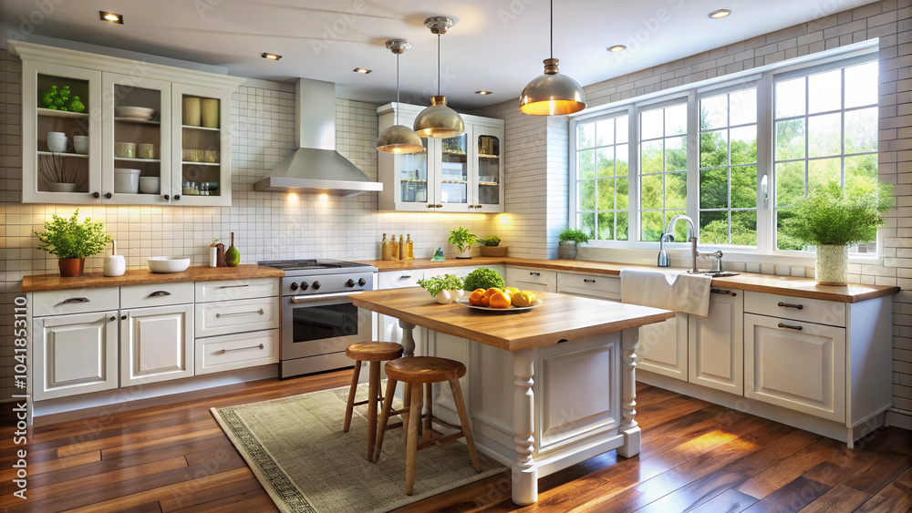Fototapeta premium modern kitchen interior