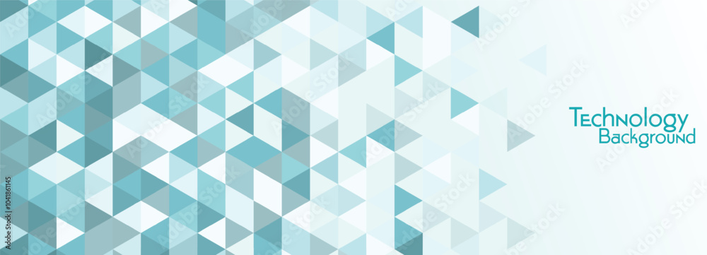 Geometric technology banner background illustration Geometric technology banner background illustration