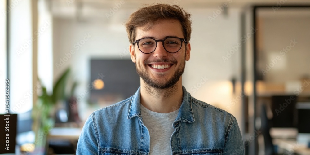 Fototapeta premium Joyful Professional at Work