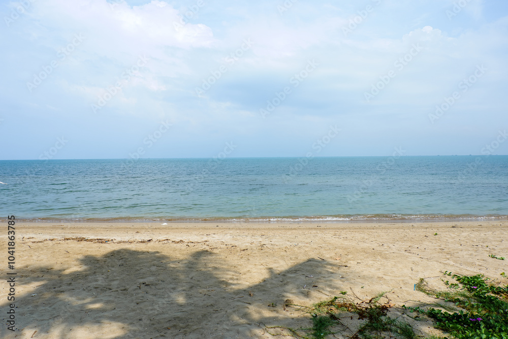 Fototapeta premium beach with white sand in tropical area