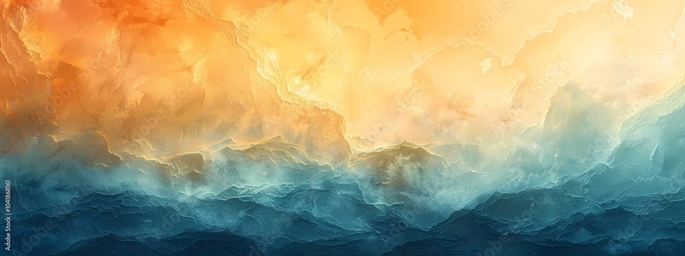 A stunning abstract landscape depicting a blend of warm and cool colors, showcasing the beauty of natural elements. A stunning abstract landscape depicting a blend of warm and cool colors, showcasing the beauty of natural elements.