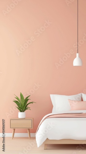 Simple Minimalist Bedroom Design with Soft Colors