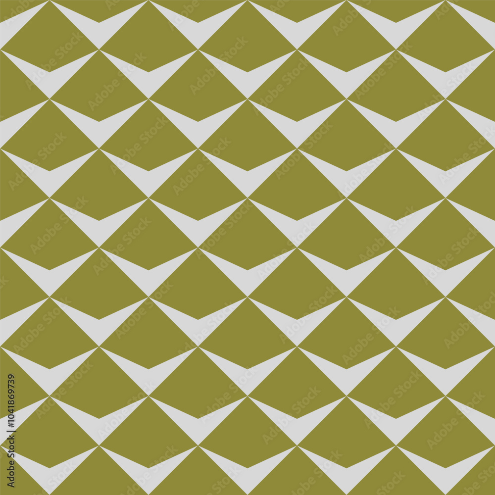 Abstract seamless pattern with green deltoid rectangles on dark green background Abstract seamless pattern with green deltoid rectangles on dark green background