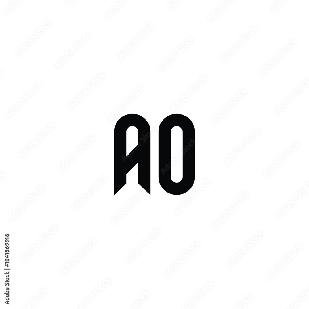 AO monogram logo design letter text name symbol monochrome logotype alphabet character simple logo AO monogram logo design letter text name symbol monochrome logotype alphabet character simple logo