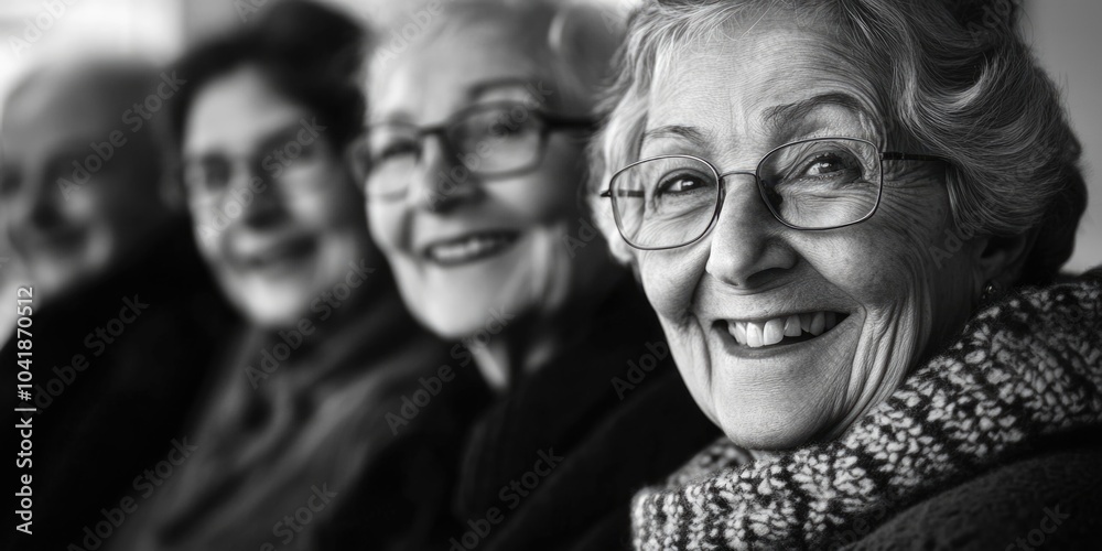 Elderly Group Portrait Elderly Group Portrait