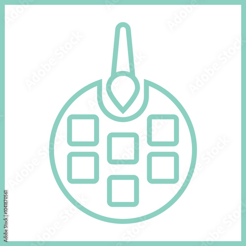 Acrylic Paints icon design