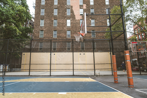 Photography Basketball  outdoors court in New York  City