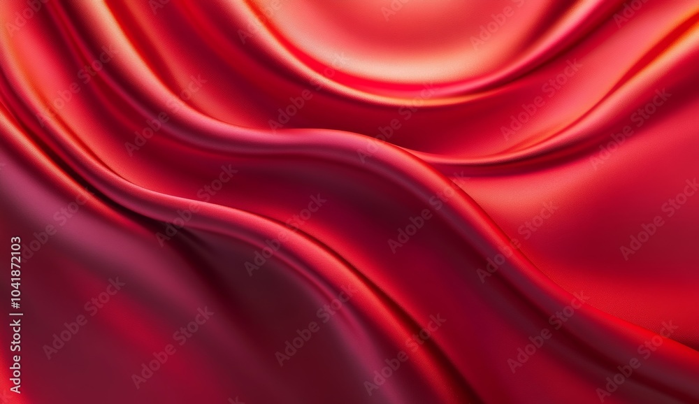 Abstract Red Silk Drapery Abstract Red Silk Drapery