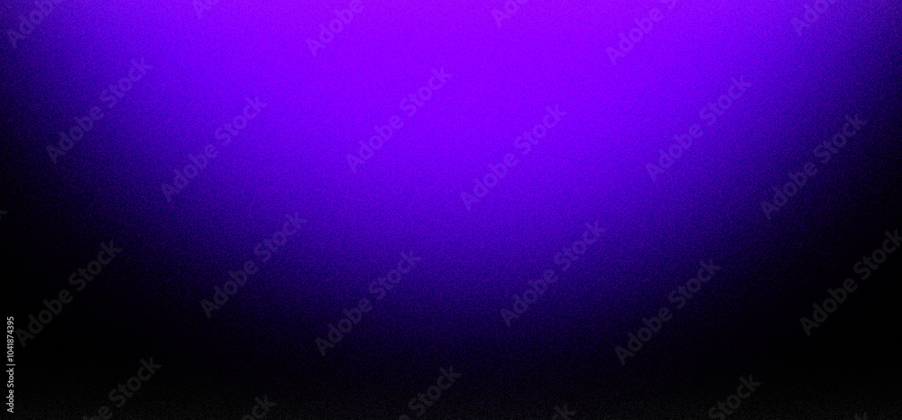 Fototapeta premium Purple black gradient background with noise texture 