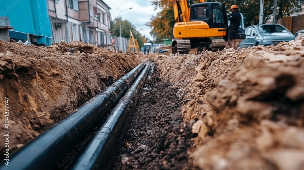 Fototapeta premium Key Considerations in Installing Water Pipes