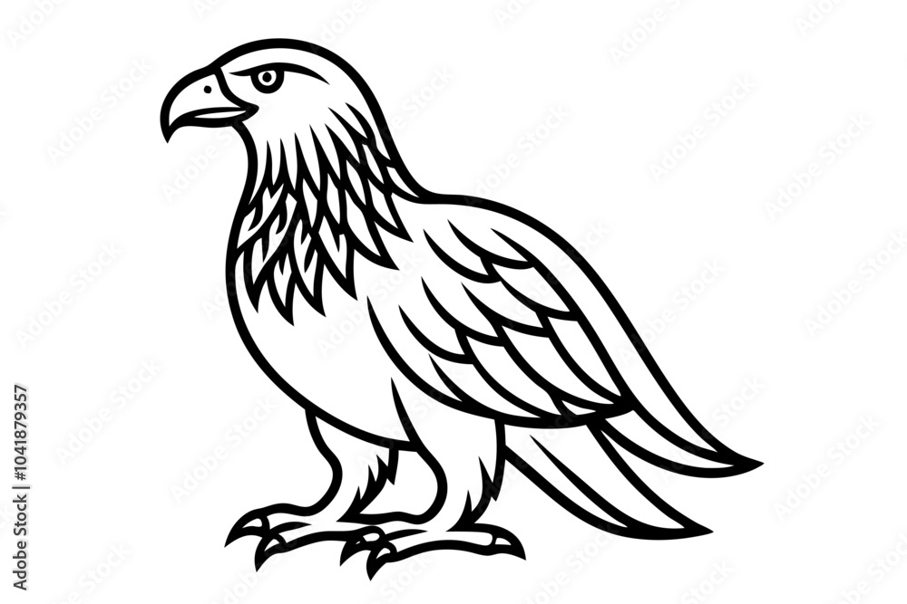 Creative Cute Bird line art vector design with a white background Creative Cute Bird line art vector design with a white background