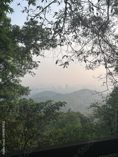 evening on the Chinese hill